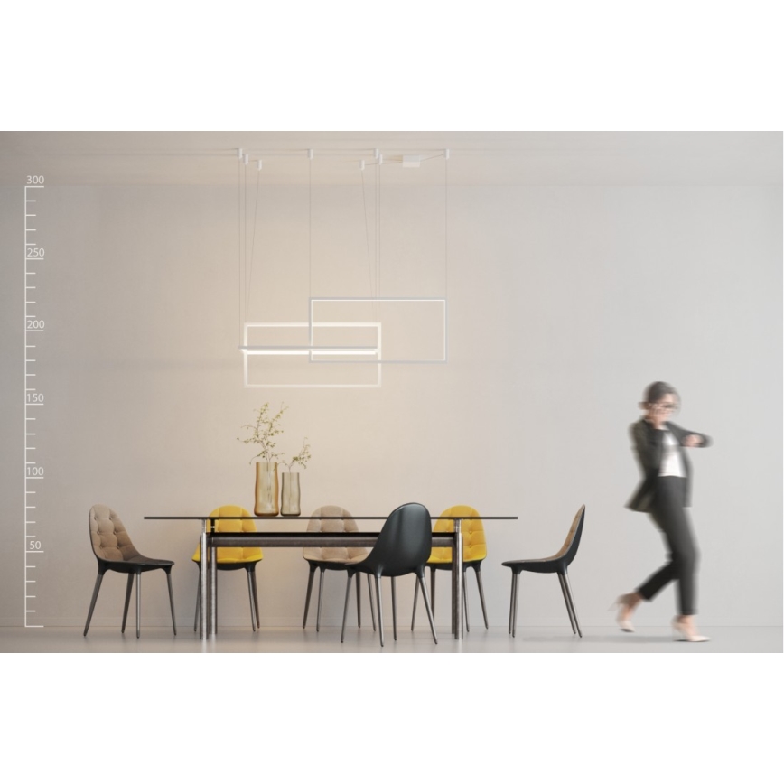 Azzardo AZ2915 - Dimmbare LED-Pendelleuchte an Kabel METRIC LED/135W/230V