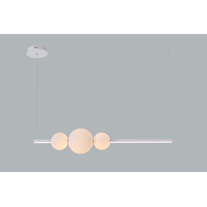 Azzardo AZ4426 - Dimmbarer LED-Kronleuchter an einer Schnur SANDRA LED/48W/230V weiß