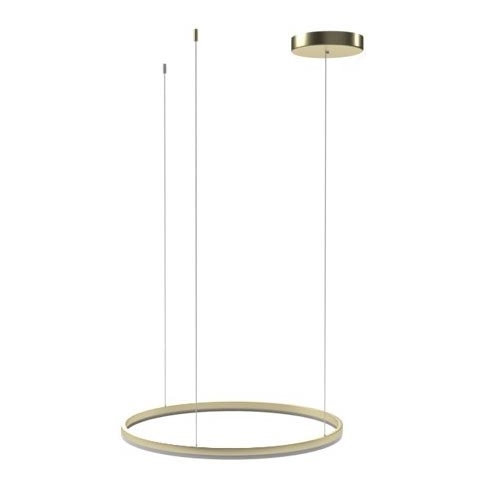 Azzardo AZ4970 - Dimmbare LED-Hängeleuchte an Schnur HALO LED/46W/230V d 60 cm golden