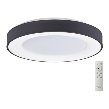 Azzardo AZ4991 - LED dimmbares Deckenleuchte SANTANA LED/50W/230V Schwarz + Fernbedienung