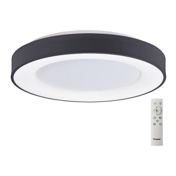 Azzardo AZ4995 - Dimmbare LED-Deckenleuchte SANTANA LED/80W/230V schwarz + Fernbedienung