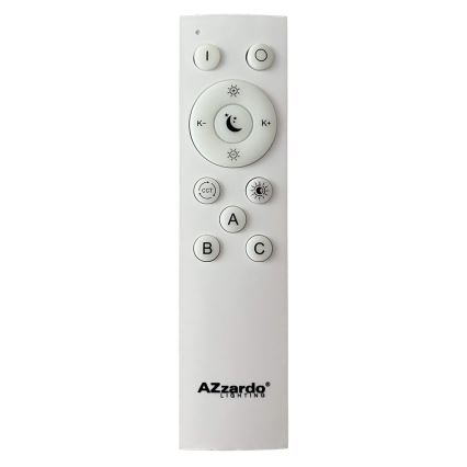 Azzardo AZ5011 - Dimmbare LED-Hängeleuchte an Schnur SANTANA LED/80W/230V braun + Fernbedienung