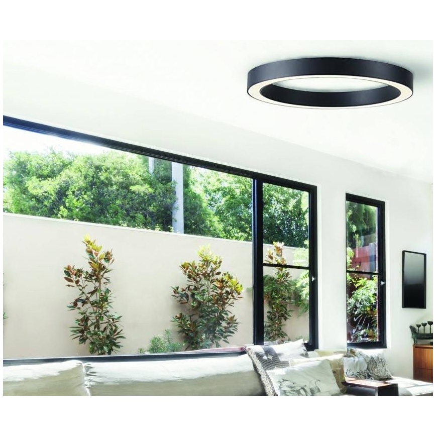 Azzardo AZ5035 - Dimmbare LED-Deckenleuchte MARCO LED/60W/230V schwarz + Fernbedienung