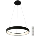 Azzardo AZ5060 - Dimmbare LED-Hängeleuchte an Schnur ANTONIO LED/32W/230V schwarz + Fernbedienung