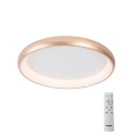 Azzardo AZ5070 - LED dimmbares Deckenleuchte ANTONIO LED/32W/230V gold + Fernbedienung