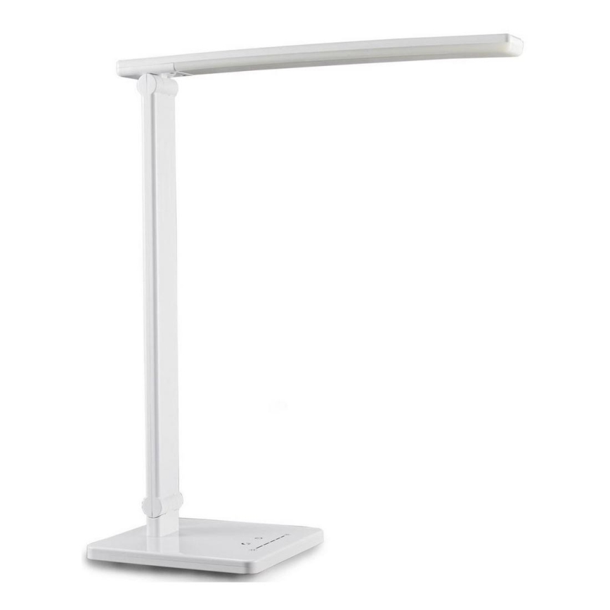 B.K. Licht 1005 - Dimmbare LED-Tischlampe mit Touch-Funktion und USB LED/5W/230V weiß