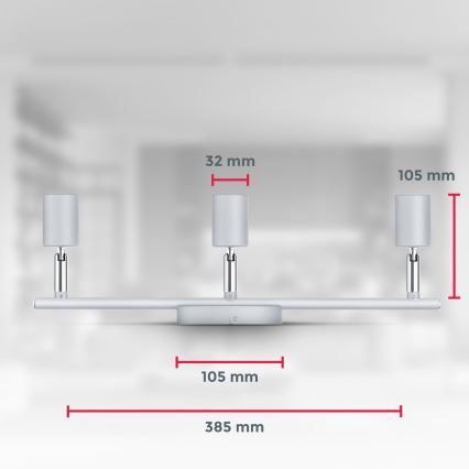 B.K.Licht 1409 - LED Spotleuchte 3xGU10/5W/230V