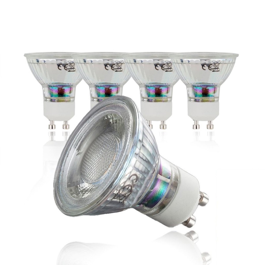 B.K.Licht - SET 5x LED-Leuchtmittel GU10/5W/230V 3000K