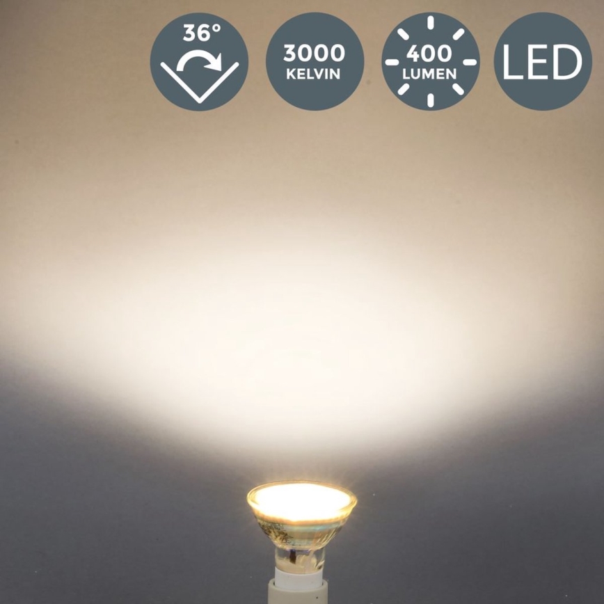 B.K.Licht - SET 5x LED-Leuchtmittel GU10/5W/230V 3000K
