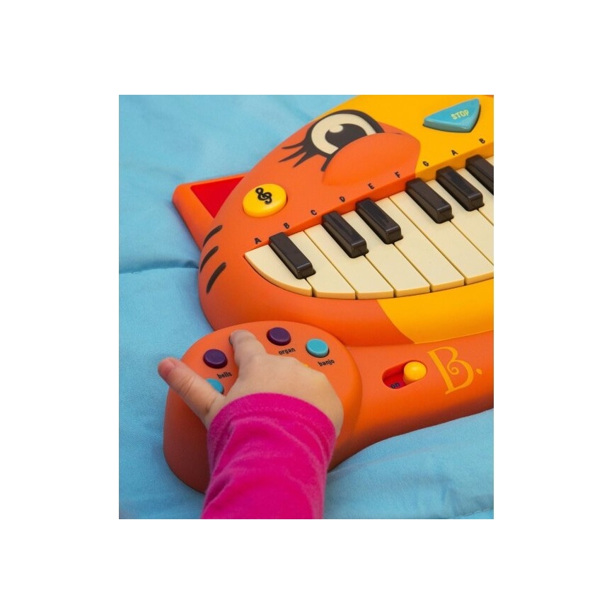 B-Toys - Klavier mit Mikrophon für Kinder Katze 4xAA