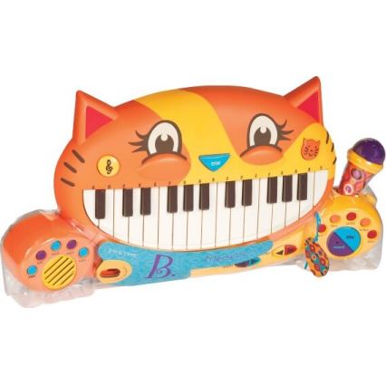 B-Toys - Klavier mit Mikrophon für Kinder Katze 4xAA