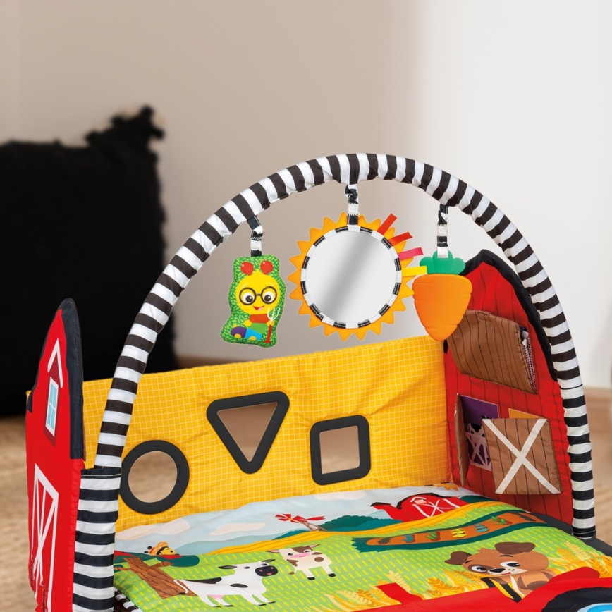 Baby Einstein - Kinder-Spieldecke BUSY BARNYARD 4xAA