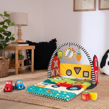 Baby Einstein - Kinder-Spieldecke BUSY BARNYARD 4xAA