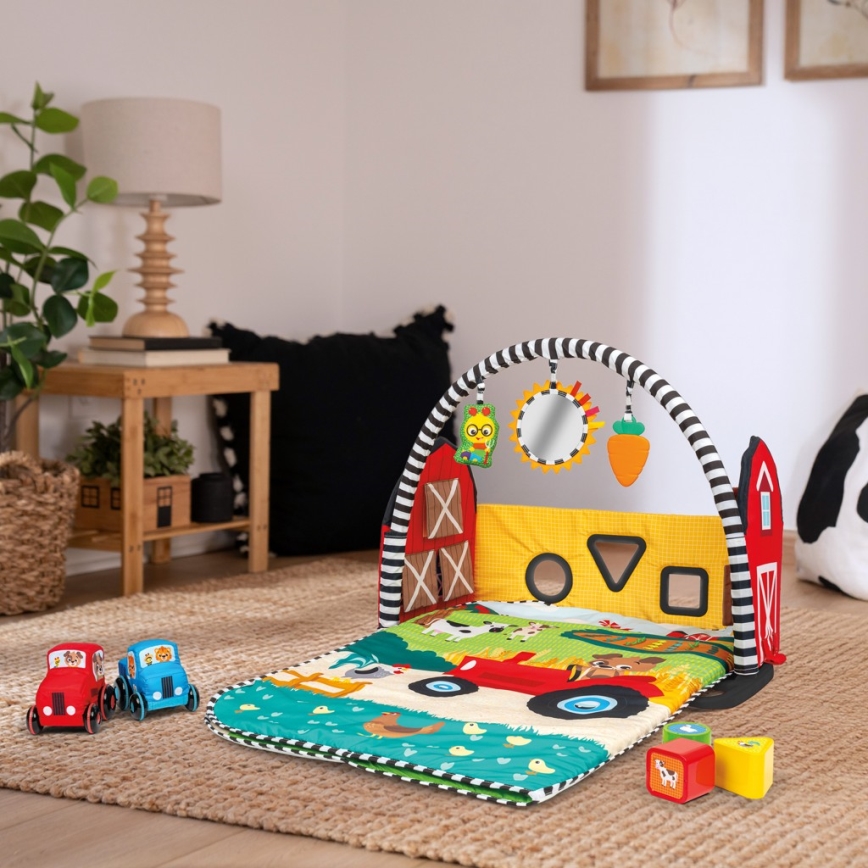 Baby Einstein - Kinder-Spieldecke BUSY BARNYARD 4xAA