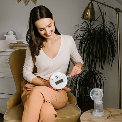 BabyOno - Elektrische Milchpumpe Nurse Pro 4xAA/6V 1000 mAh