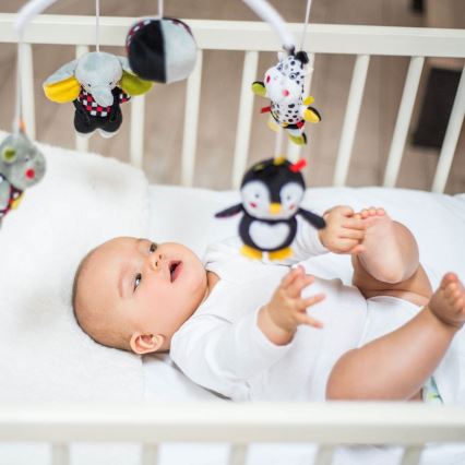 BabyOno - Kinderbett-Mobile mit Musik Kleine Tiere