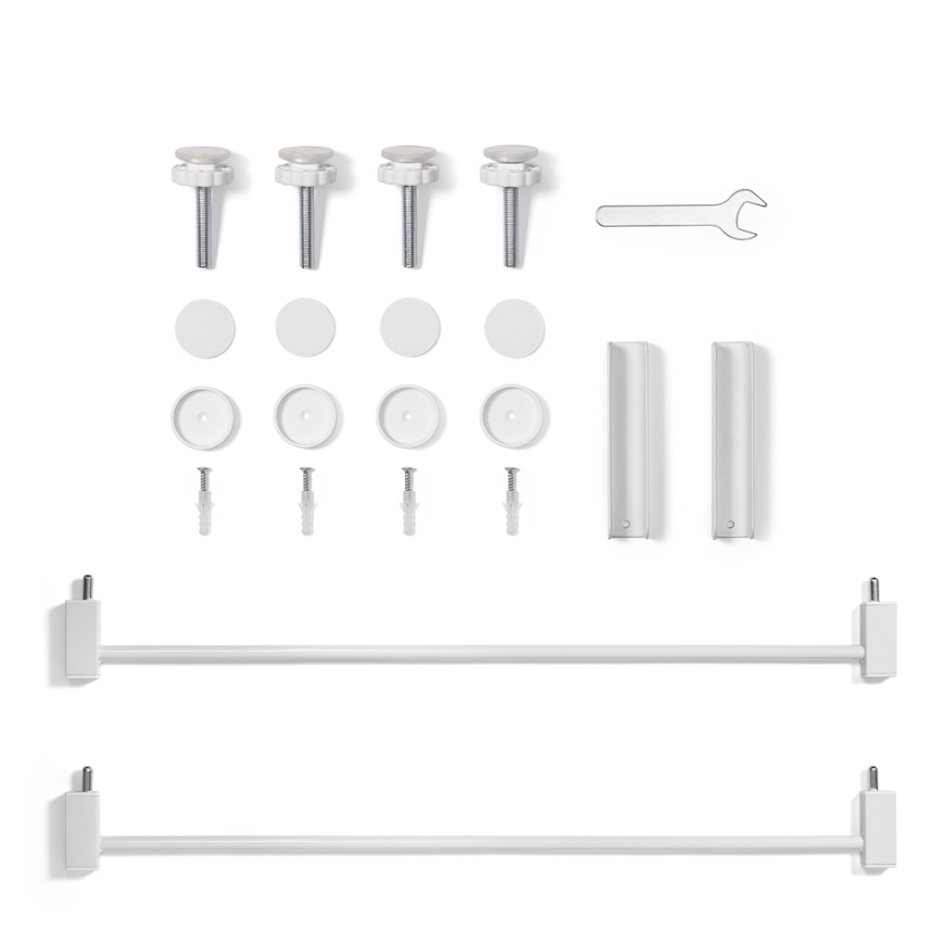 BabyOno - Sicherheitsgitter 75–96 cm weiß