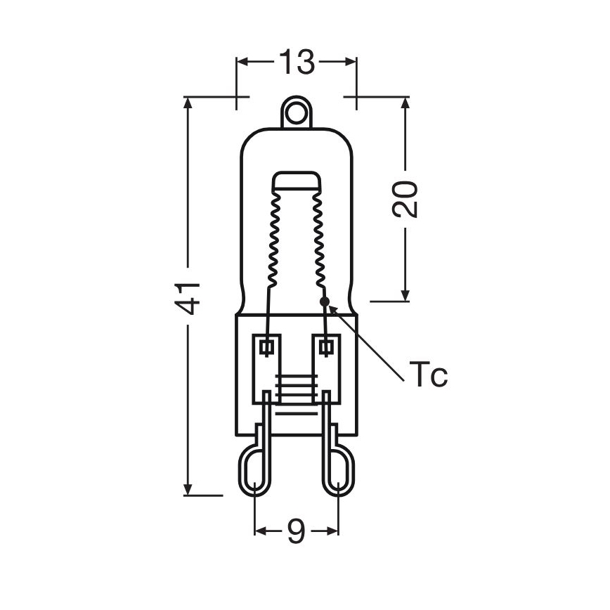 Backofenlampe HALOPIN G9/40W/230V 2700K - Osram