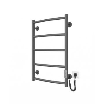 Bad-Handtuchheizkörper CLASSIC 65W/230V 66x42 cm Edelstahl/Anthrazit, rechts