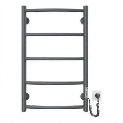 Bad-Handtuchheizkörper CLASSIC 65W/230V 66x42 cm Edelstahl/Anthrazit, rechts