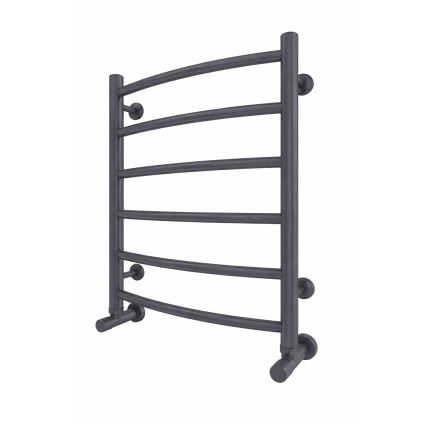 Bad-Handtuchheizkörper INOX CLASSIC 120W/230V 57x43 cm Edelstahl/Anthrazit