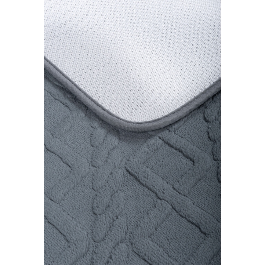 Badematte NEW STYLE 3D 60x90 cm, grau