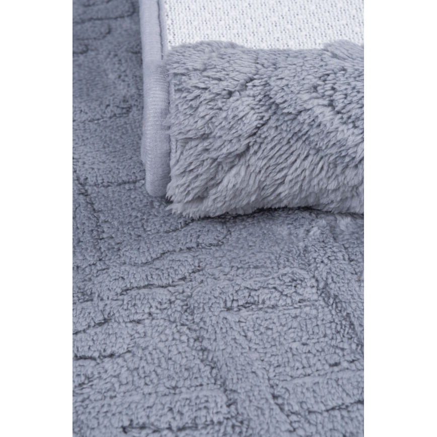 Badematte NEW STYLE 3D 60x90 cm grau
