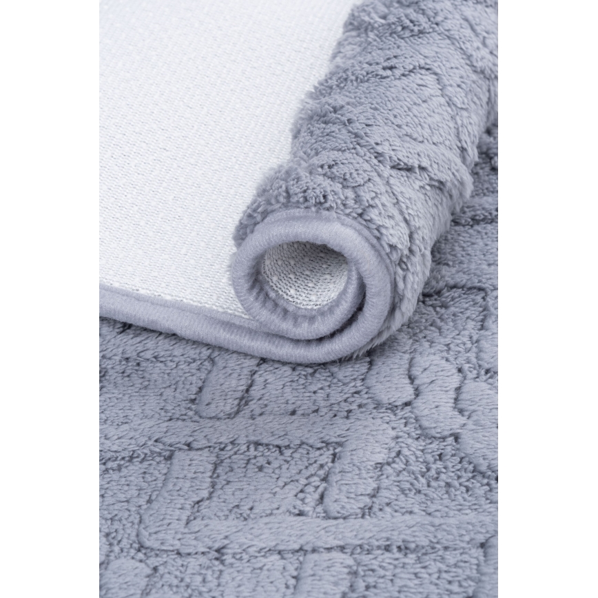 Badematte NEW STYLE 3D 60x90 cm grau