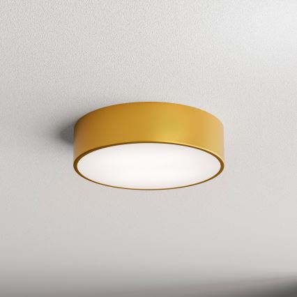 Badezimmer-Deckenleuchte CLEO mit Sensor, 2xE27/24W/230V, Ø 30 cm, goldfarben, IP54