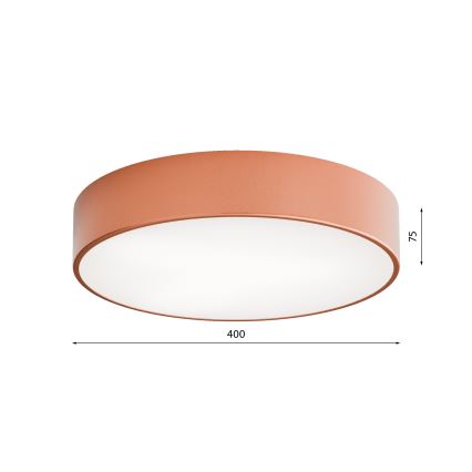 Badezimmer-Deckenleuchte CLEO mit Sensor, 3×E27/24W/230V, Ø 40 cm, kupferfarben, Schutzart IP54