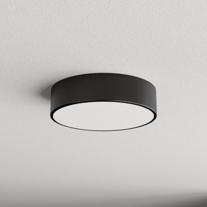 Badezimmer-Deckenleuchte mit Sensor CLEO 2xE27/24W/230V Ø 30 cm schwarz IP54