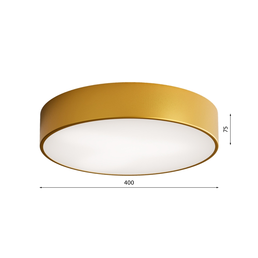 Badezimmer-Deckenleuchte mit Sensor CLEO 3xE27/24W/230V Ø 40 cm goldfarben IP54
