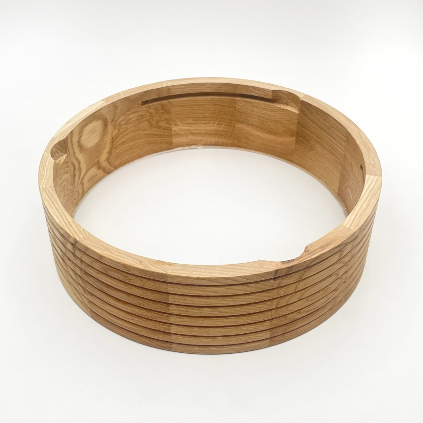 Badezimmer-Deckenleuchte OAK 2xE27/15W/230V IP54, Eiche, Ø 27 cm