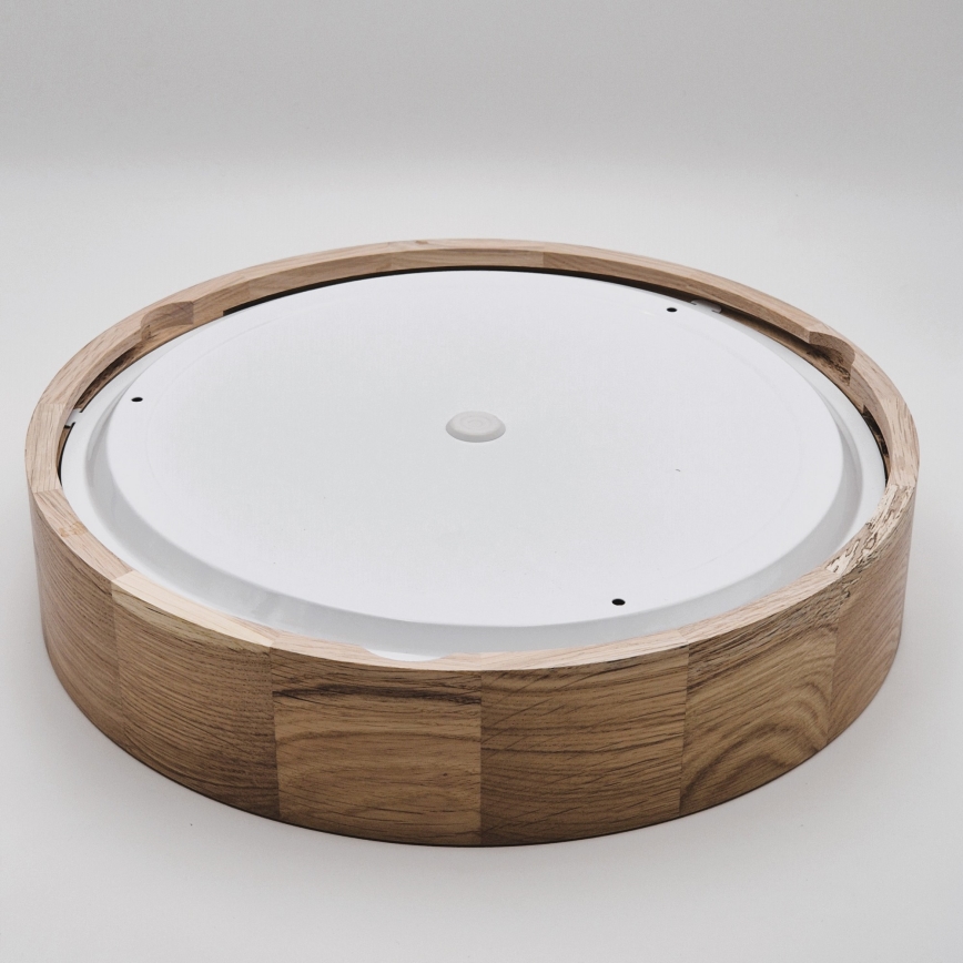 Badezimmer-Deckenleuchte OAK 3xE27/15W/230V Eiche Ø 37 cm IP54