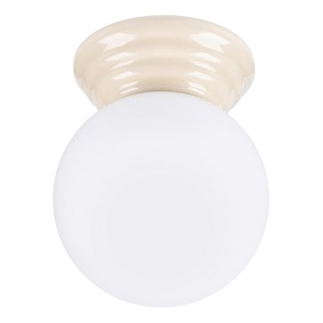 Badezimmer-Deckenleuchte ZORI 1xG9/8W/230V Ø 12 cm IP44 beige