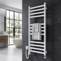 Badezimmer-Handtuchheizkörper AVANGARD mit Thermostat, 227 W, 120 x 48 cm, weiß, links