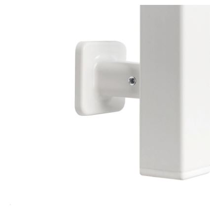 Badezimmer-Handtuchheizkörper AVANGARD mit Thermostat, 227 W, 120 x 48 cm, weiß, links