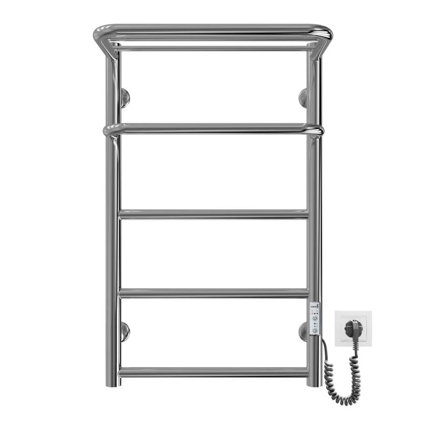 Badezimmer-Handtuchheizkörper HOTEL 75W/230V 66x42 cm Edelstahl/Chrom rechts
