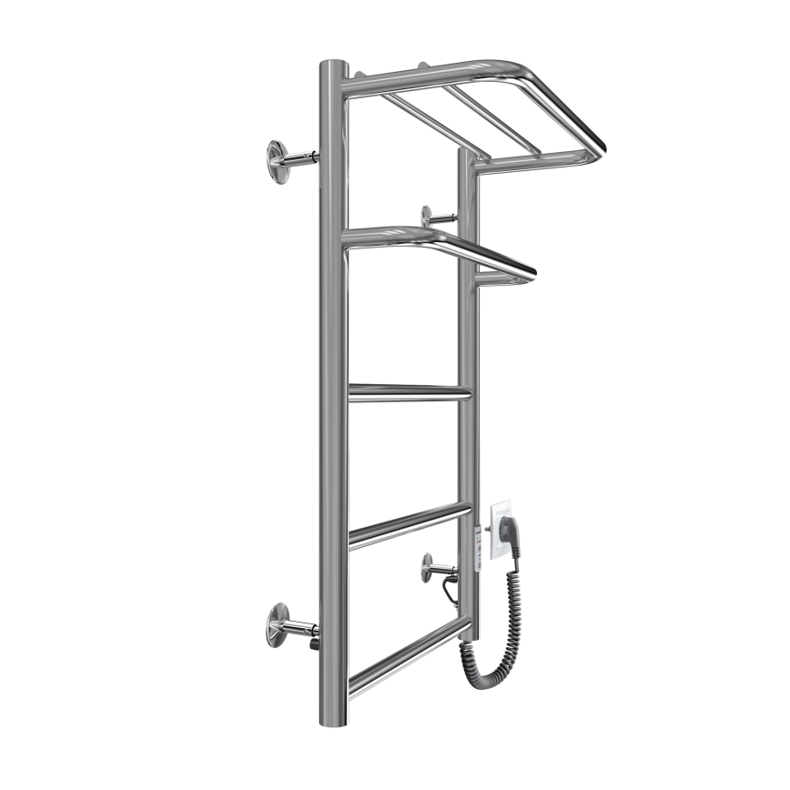 Badezimmer-Handtuchheizkörper HOTEL 75W/230V 66x42 cm Edelstahl/Chrom rechts
