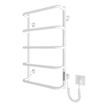 Badezimmer-Handtuchheizkörper LUX 65W/230V 66x42 cm Edelstahl/weiß rechts