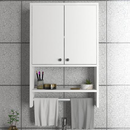 Badezimmer-Hängeschrank VIRA 90x59 cm weiß