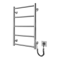 Badezimmer-Leiterheizkörper CLASSIC 65W/230V 66x42 cm Edelstahl/glänzender Chrom rechts