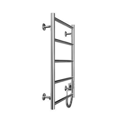 Badezimmer-Leiterheizkörper CLASSIC 65W/230V 66x42 cm Edelstahl/glänzender Chrom rechts