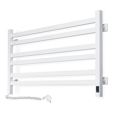 Badezimmer-Leiterheizkörper mit Thermostat AVANGARD 300 W/230 V, 50,6 cm, IP44, weiß, links, eckig