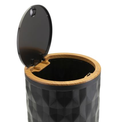 Badezimmer-Set REINA 5 Stk. schwarz/braun
