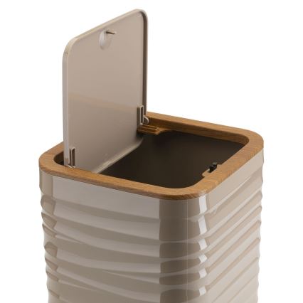 Badezimmer-Set WAVE 5 Stk. beige/braun