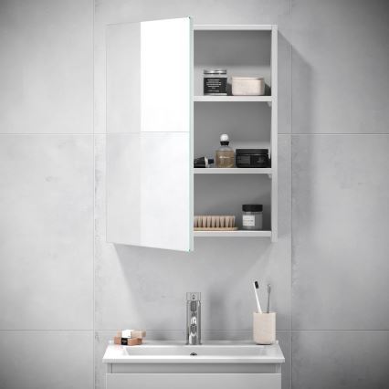Badezimmer-Spiegelschrank KENWOOD 65x50 cm weiß