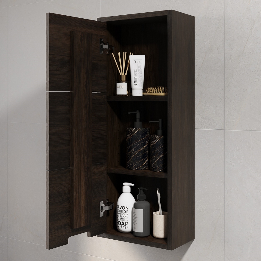 Badezimmer-Wandschrank GRIBSKOV 90 cm Braun/Eiche