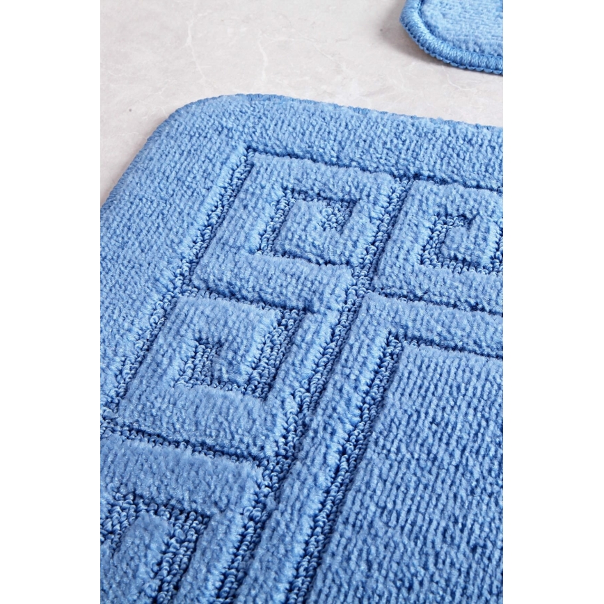 Badezimmermatte ETHNIC 50x70 cm blau