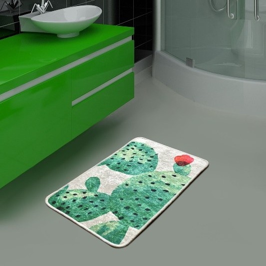 Badezimmermatte GREEN 40x60 cm grün